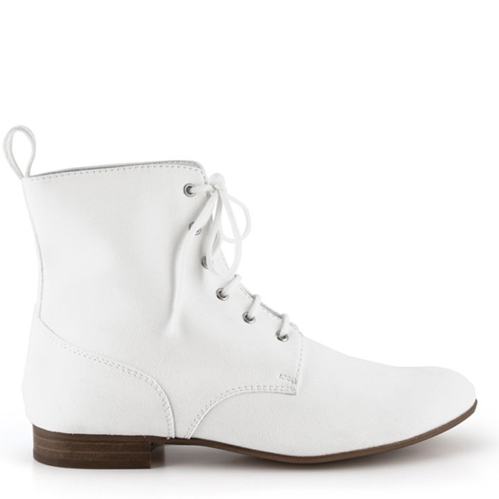 Vegan white boots on sale