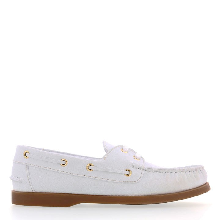 White suede sperry topsiders on sale