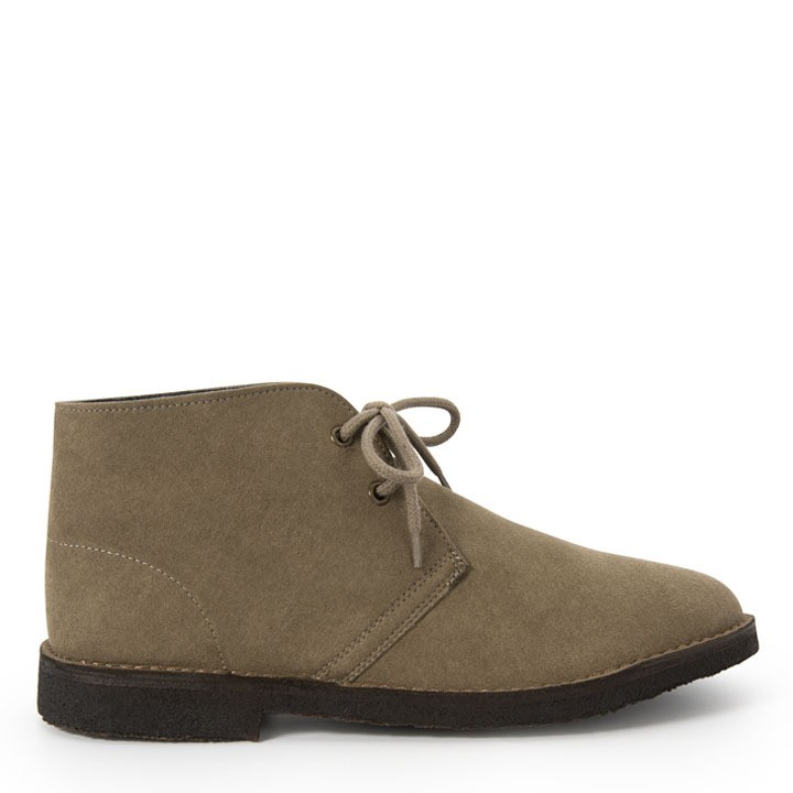 Vegan unisex desert boots: Marica & Marco suede