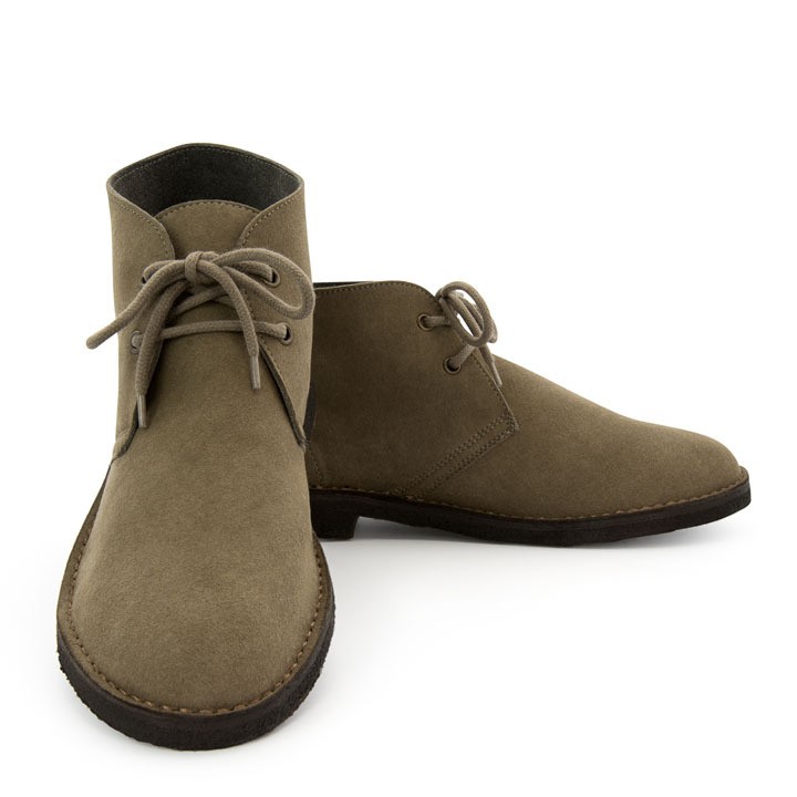 Vegan unisex desert boots: Marica & Marco suede