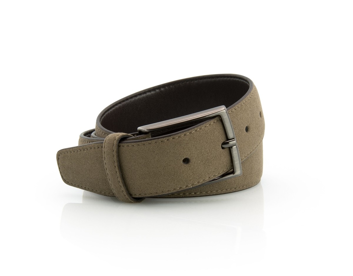 Buy online Vegane Belt: Cinta suede taupe