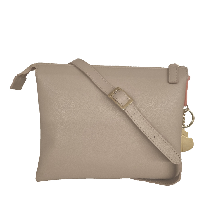NOAH Italian Vegan Shoes Vegane Umhängetasche Ostuni, Farbe: Beige Female