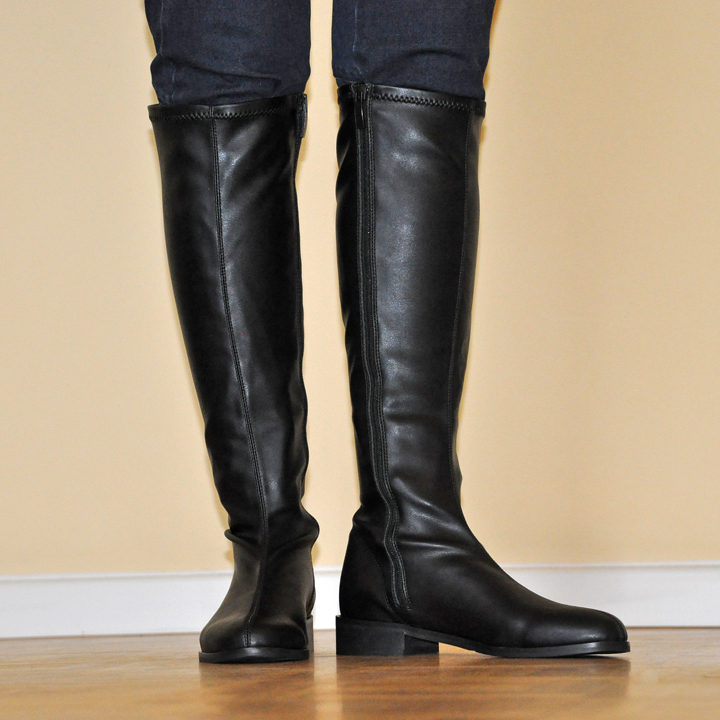 Vegan knee-high boots for women: Renata