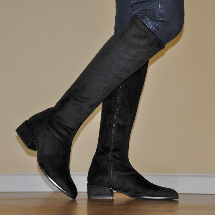 Over the knee outlet vegan boots